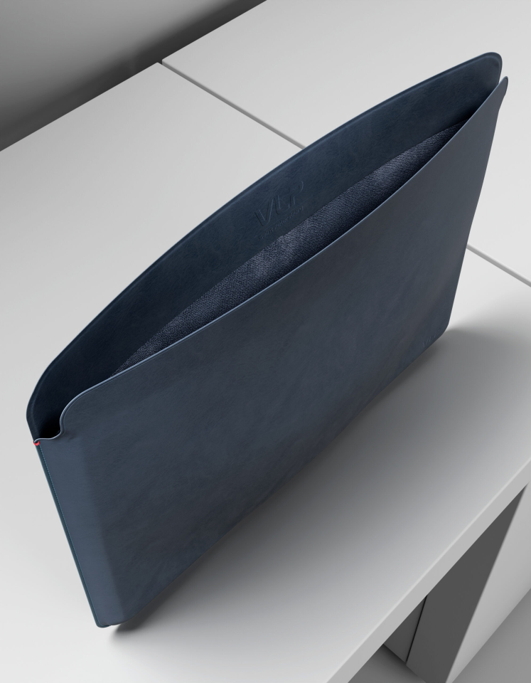Чехол защитный VLP Velar Sleeve для MacBook Air (13.6) из экокожи, темно-синий