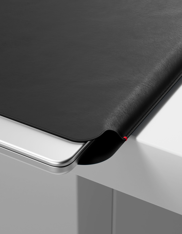 Чехол защитный VLP Velar Sleeve для MacBook Air (13.6) из экокожи, черный