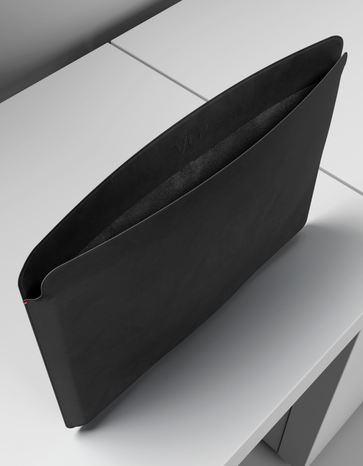 Чехол защитный VLP Velar Sleeve для MacBook Air (13.6) из экокожи, черный
