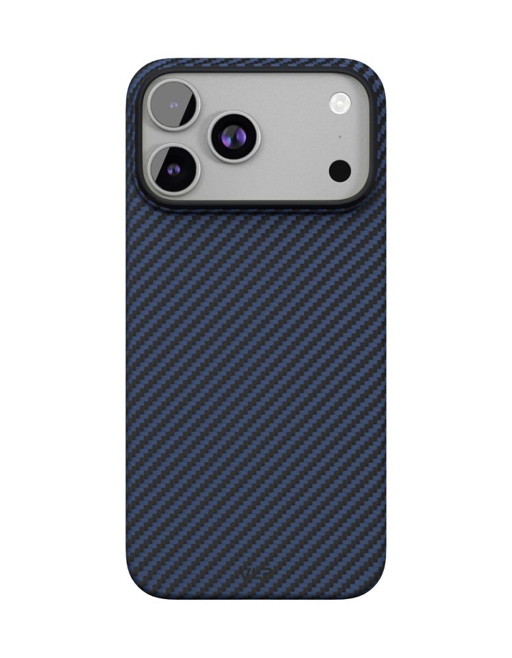 Чехол VLP Kevlar Case с MagSafe для iPhone 17 Pro Max /18 Pro Max (Синий)