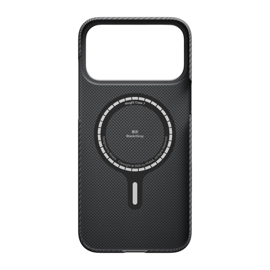 Чехол карбоновый Pitaka Ultra-Slim Case для iPhone 17 Pro Max, Black, Copy