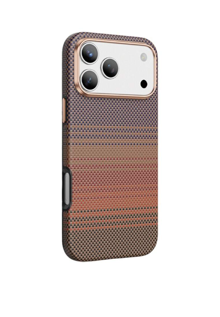 Чехол Kwi-Ni c MagSafe для iPhone 17 Pro Max под карбон, Sunset