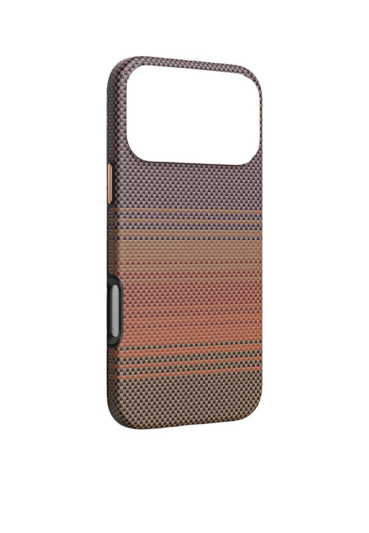 Чехол Kwi-Ni c MagSafe для iPhone 17 Pro Max под карбон, Sunset