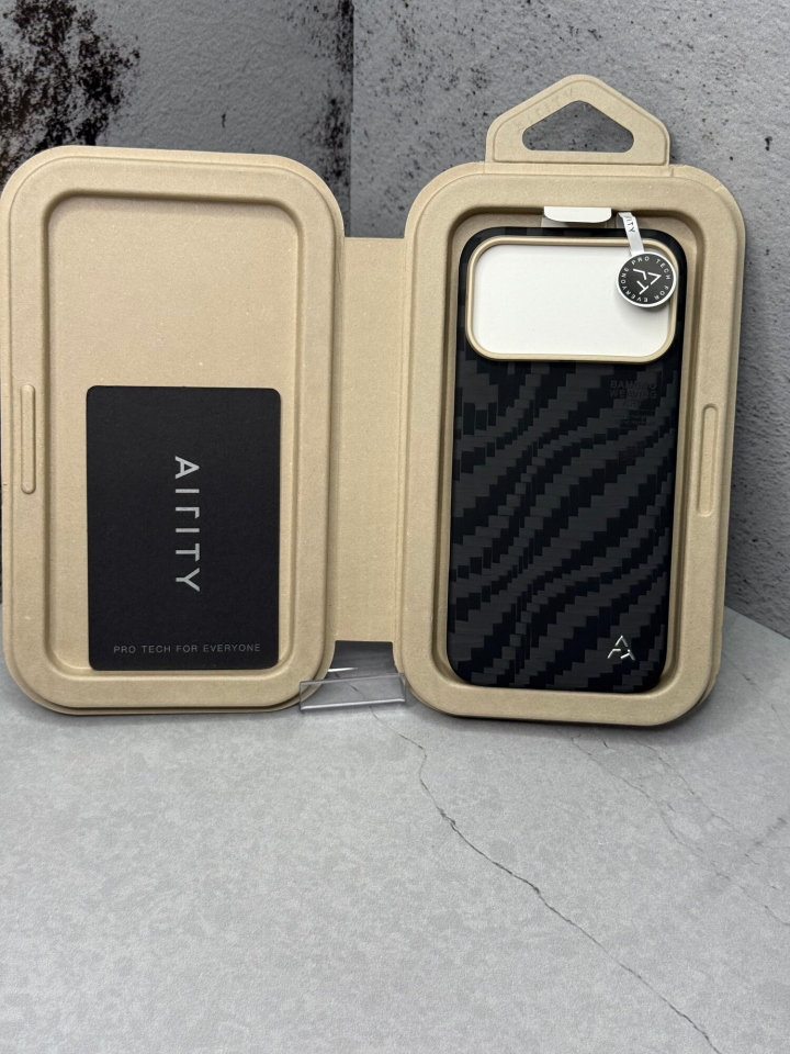 Чехол Airity Bamboo Shadow Orient с MagSafe для iPhone 17 Pro / 18 Pro, Fog Black