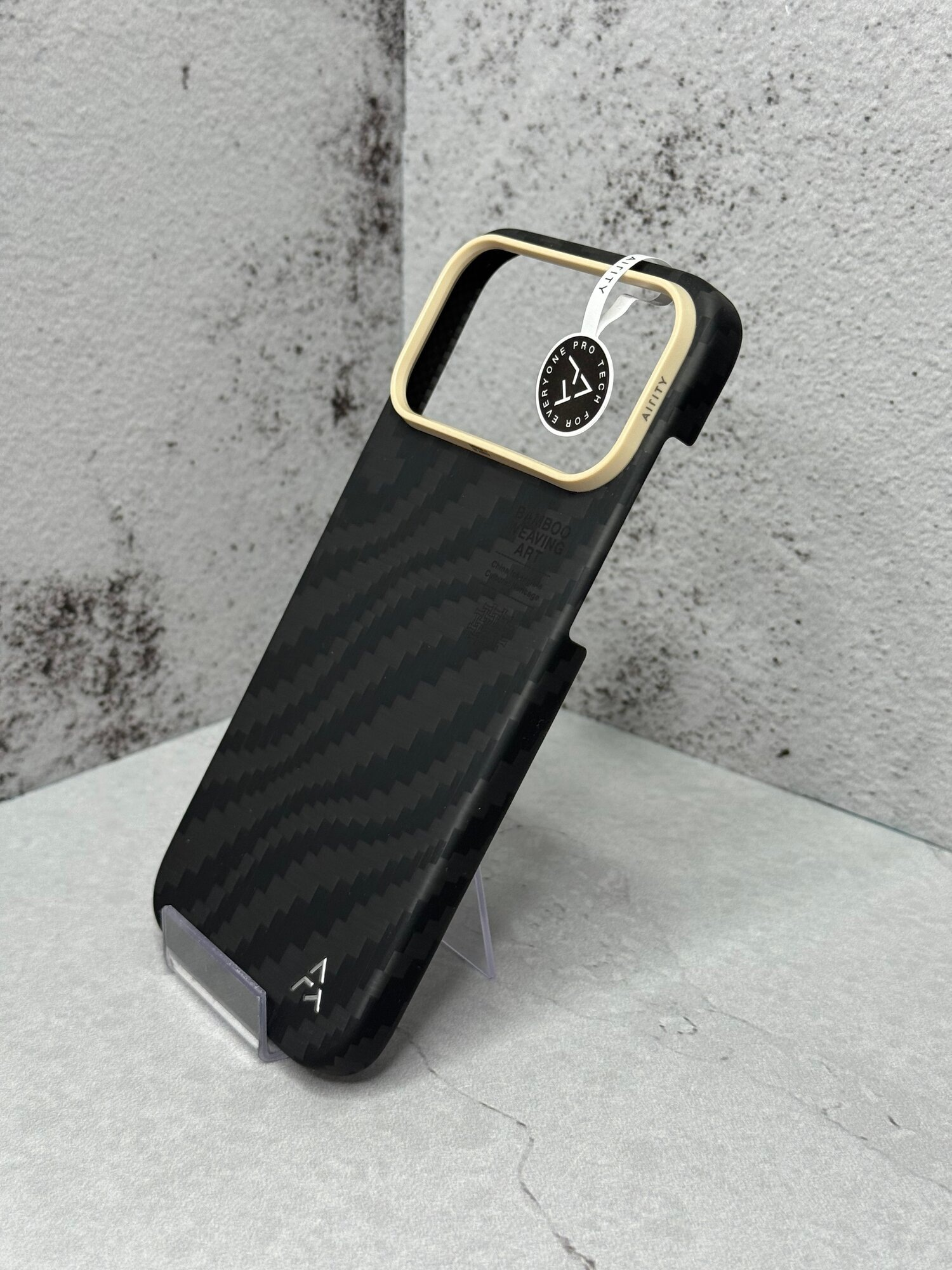 Чехол Airity Bamboo Shadow Orient с MagSafe для iPhone 17 Pro Max / 18 Pro Max, Fog Black