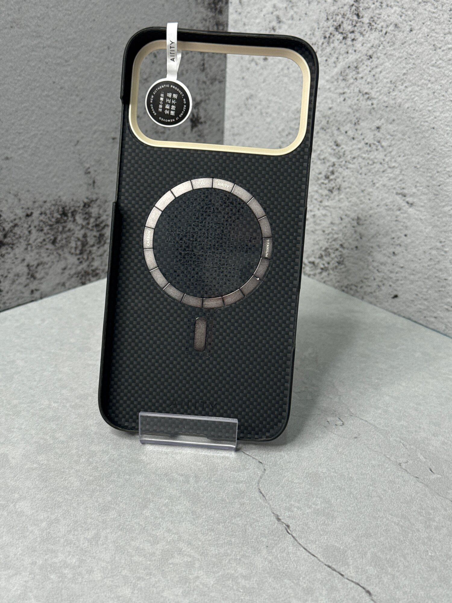 Чехол Airity Bamboo Shadow Orient с MagSafe для iPhone 17 Pro Max / 18 Pro Max, Fog Black