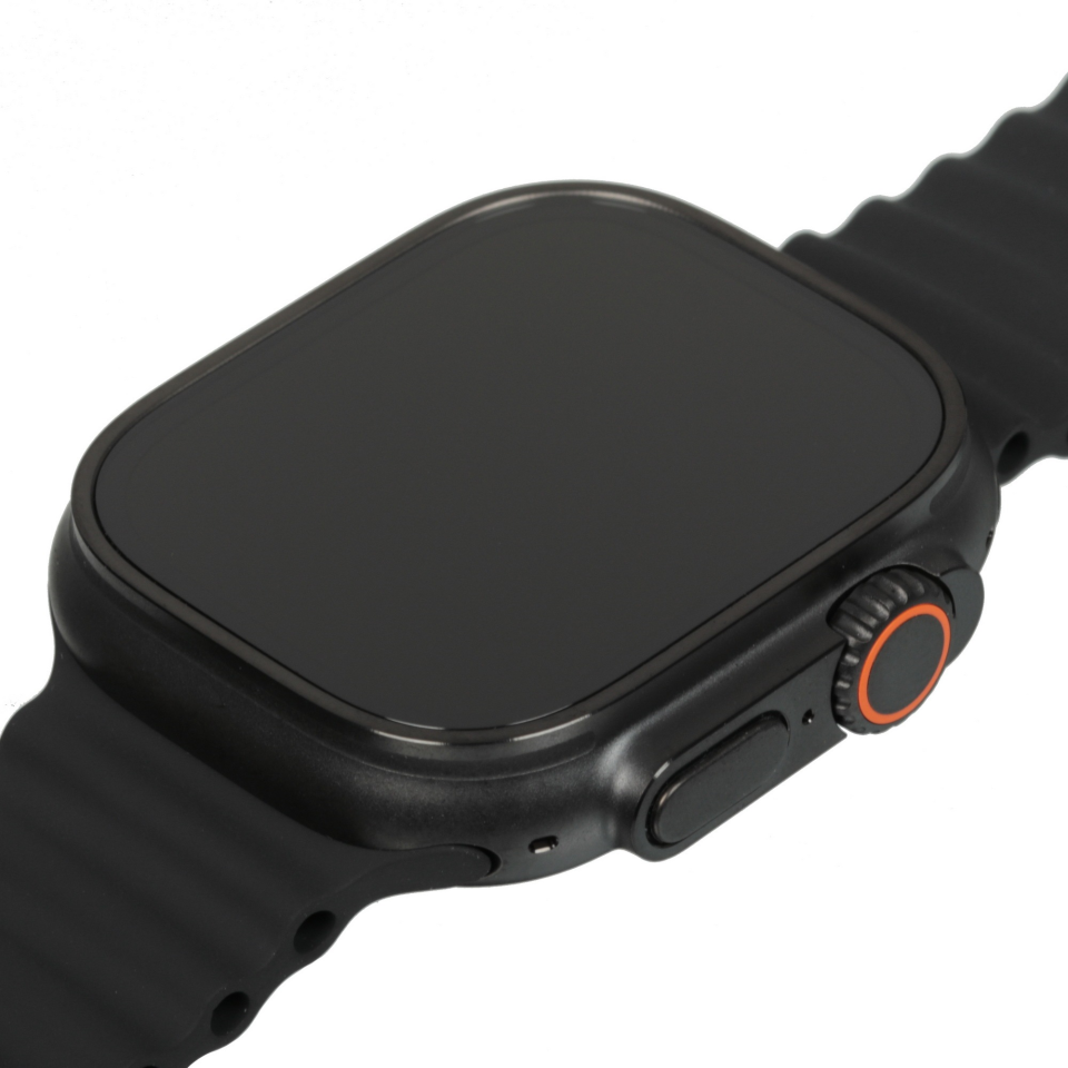 Apple Watch Ultra 2 2024 49mm Black Titanium Case with Black Ocean Band One Size
