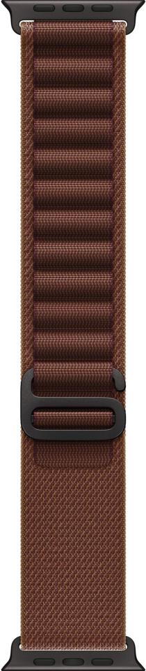 Apple Watch Ultra 4 49mm Black Titanium Case with Burgundy Alpine Loop (L)
